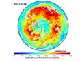 Trou d'ozone 2011 en Arctique