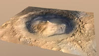 Le cratère Gale sur Mars