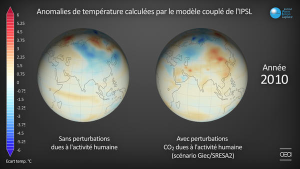 Evolution des températures au 21ème siècle