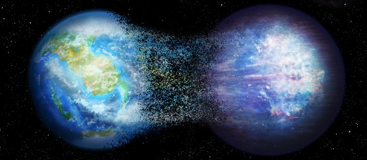 Runaway greenhouse effect can transform a temperate habitable planet with surface liquid water ocean into a hot steam dominated planet hostile to any life. L’emballement de l’effet de serre peut transformer une planète habitable tempérée, avec un océan de surface d’eau liquide, en une planète hostile à toute vie, à l’atmosphère dominée par de la vapeur très chaude. © Thibaut Roger / UNIGE