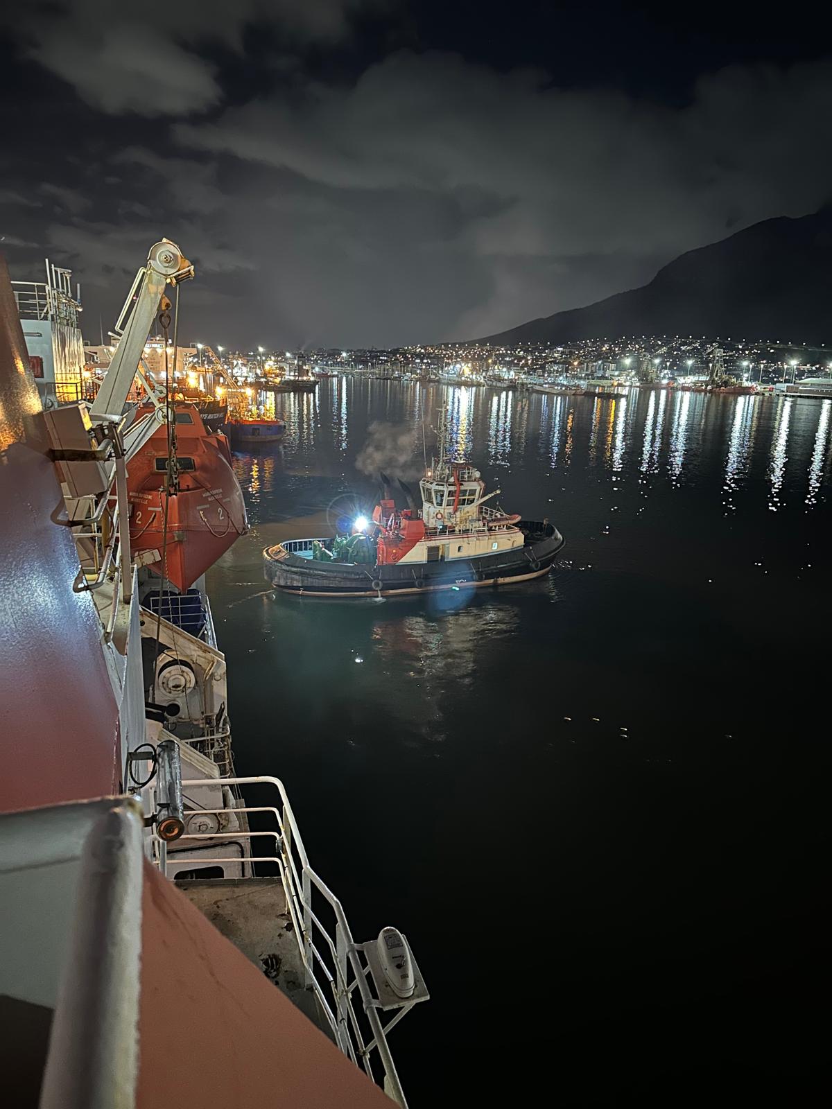 Le port de Cape Town (Le Cap, Afrique du Sud), campagne Whirls, 2026. D. R.